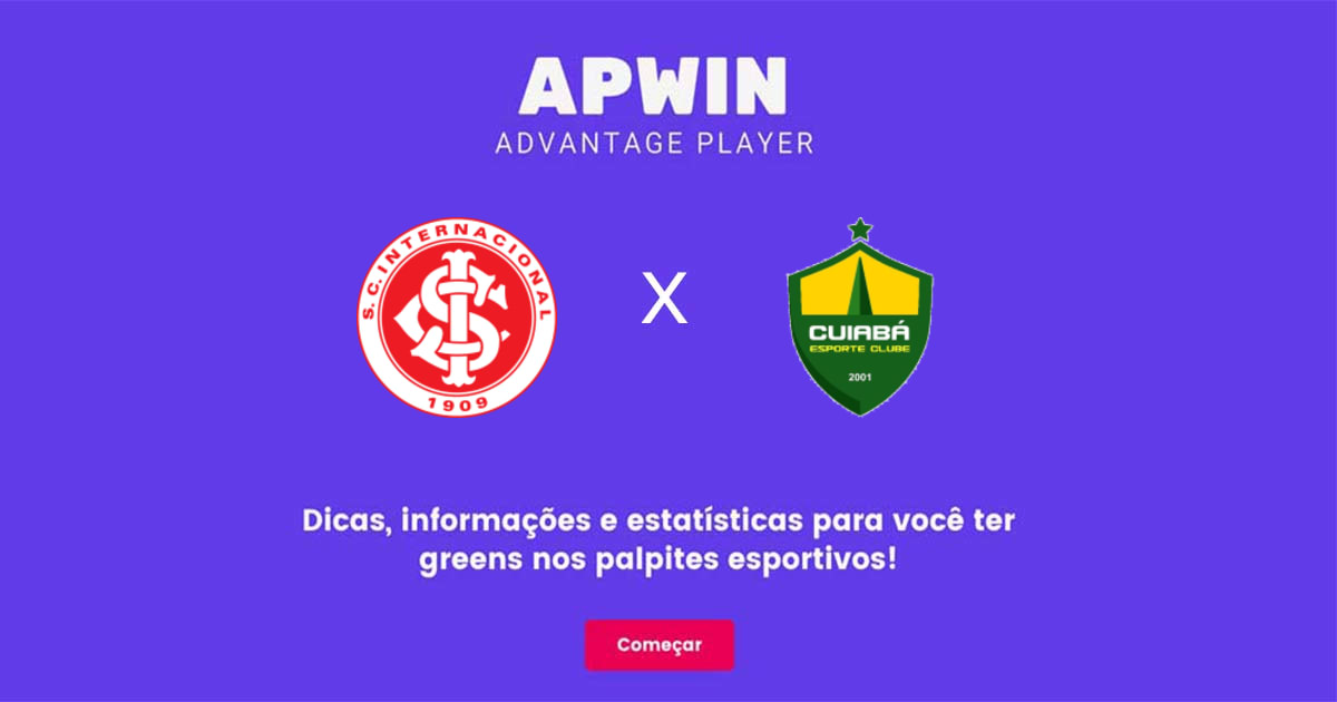 Internacional x Cuiabá Estatísticas | 10/09/2022 | APWin