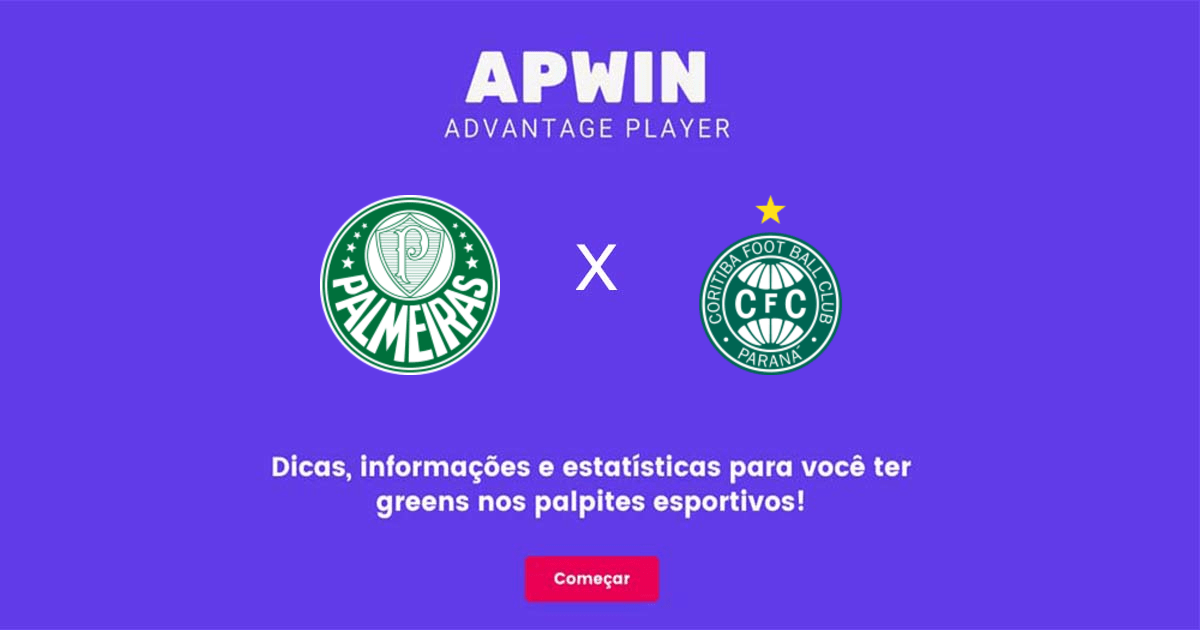 Palmeiras x Coritiba Estat&iacute;sticas | 06/10/2022 | APWin