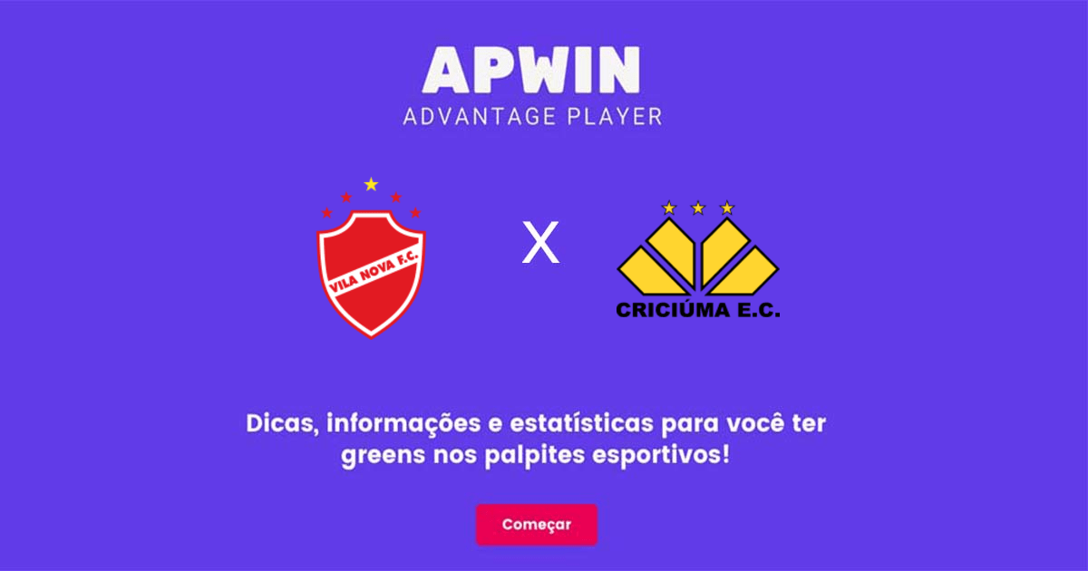 Vila Nova x Crici&uacute;ma Estat&iacute;sticas | 04/10/2022 | APWin