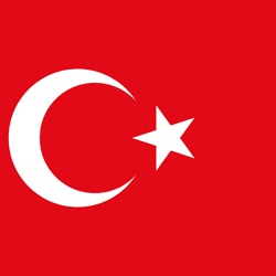 Turquía bandera del país 