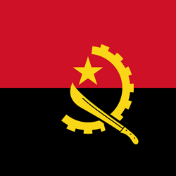 Angola bandera del país 