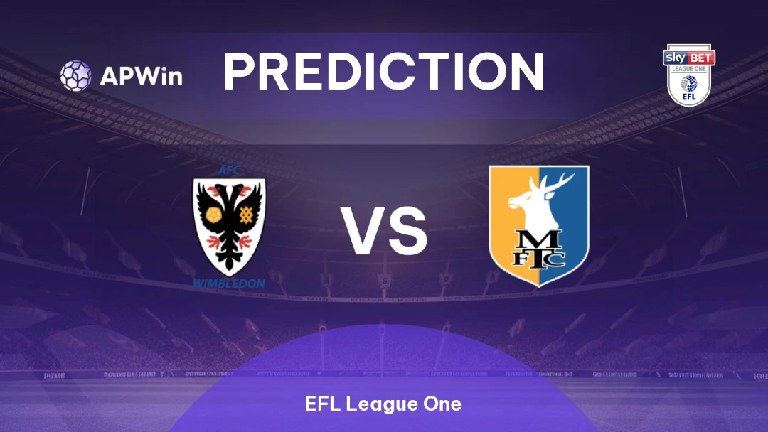 AFC Wimbledon vs Mansfield Town Thumbnail