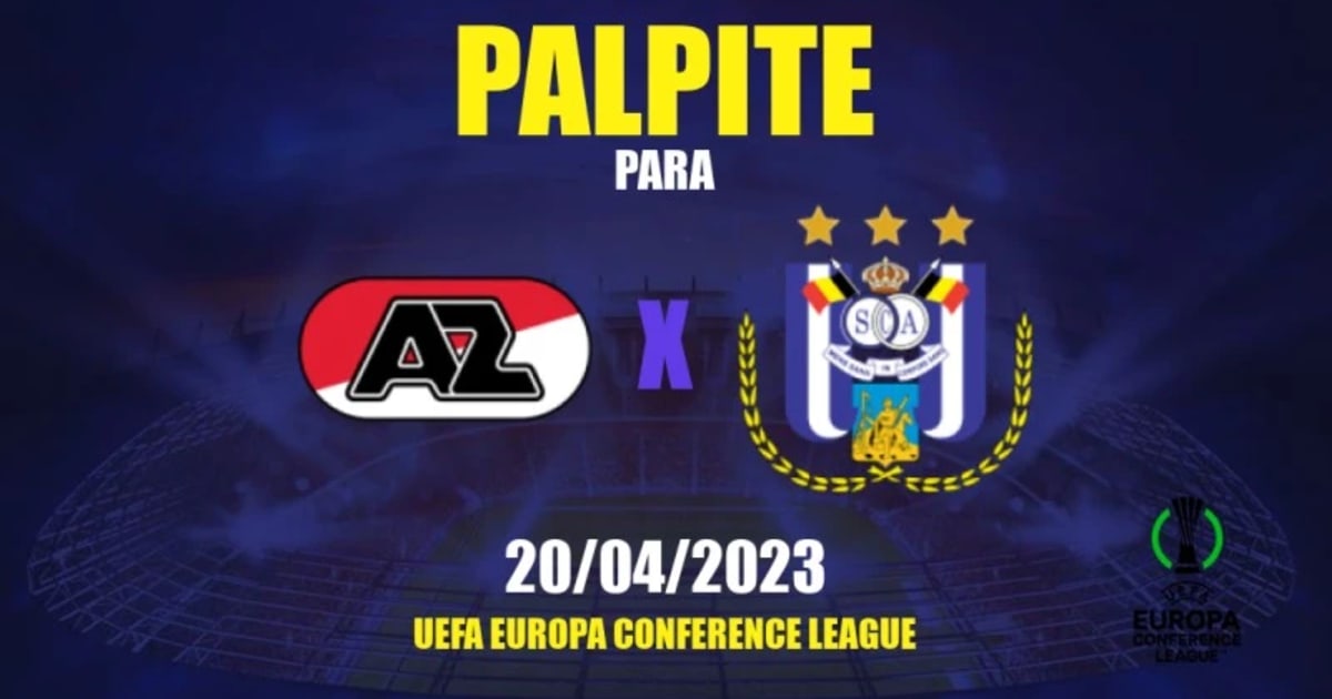 Palpite AZ x Anderlecht: 20/04/2023 - Liga de Conferência