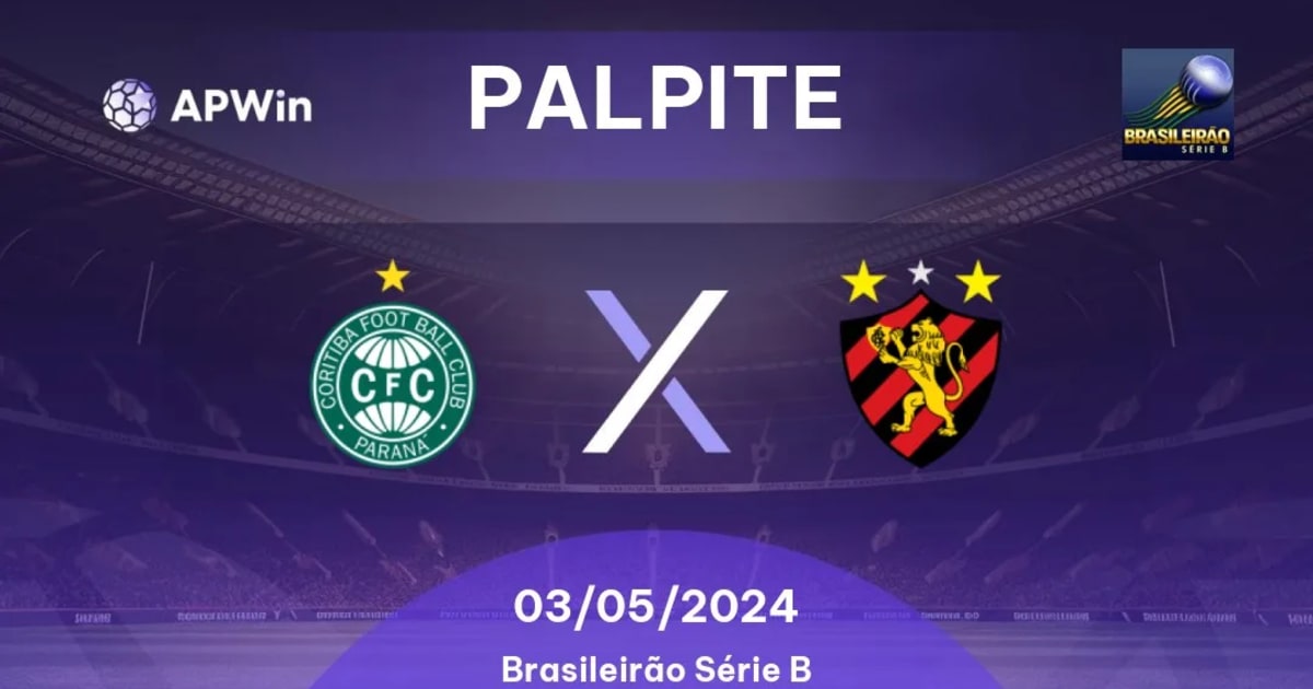 Palpite: Coritiba x Sport - Brasileirão Série B 2024