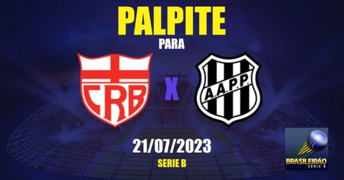 Sport x CRB - Palpite do Brasileirão Série B 2023 - 28/07