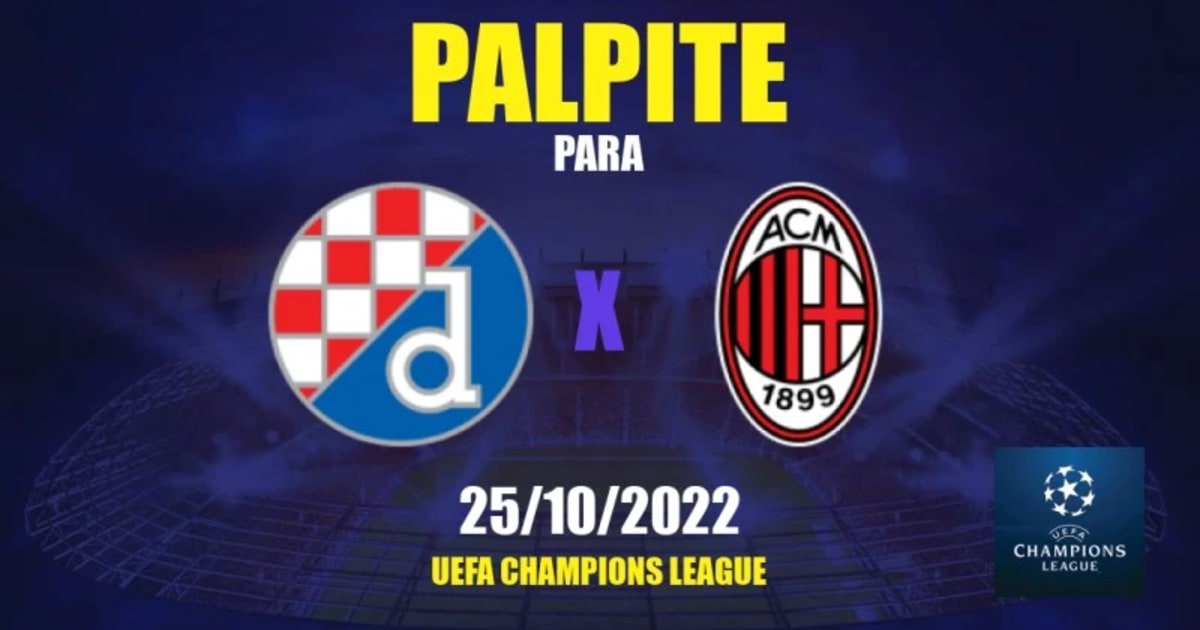 Dinamo Zagreb x Milan: onde assistir ao jogo da Champions League