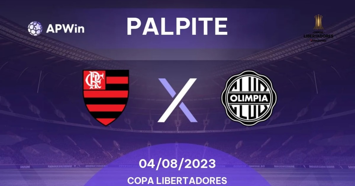 Onde assistir ao vivo Flamengo x Olimpia – Libertadores – 03/08/2023