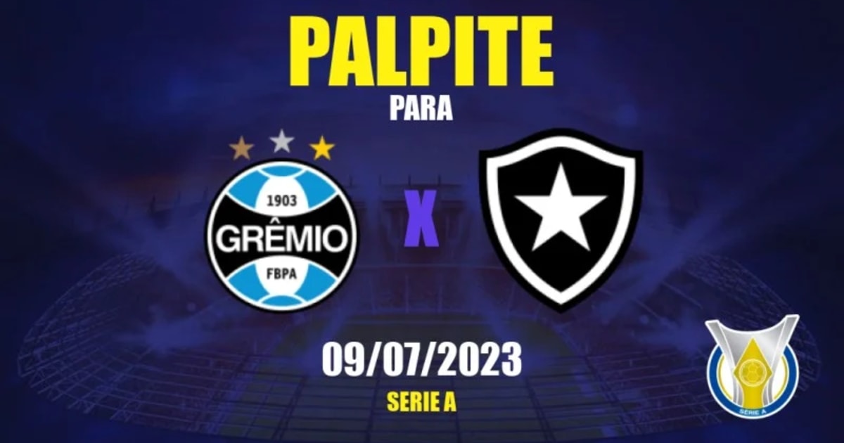 Palpite Grêmio D.S x Botafogo - Fase de Grupos Copinha 2023 - FutDados