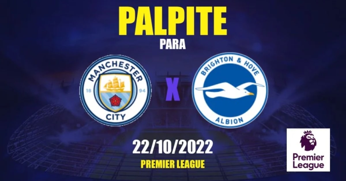 Onde assistir jogo do Manchester City x Brighton e horário (20/04)