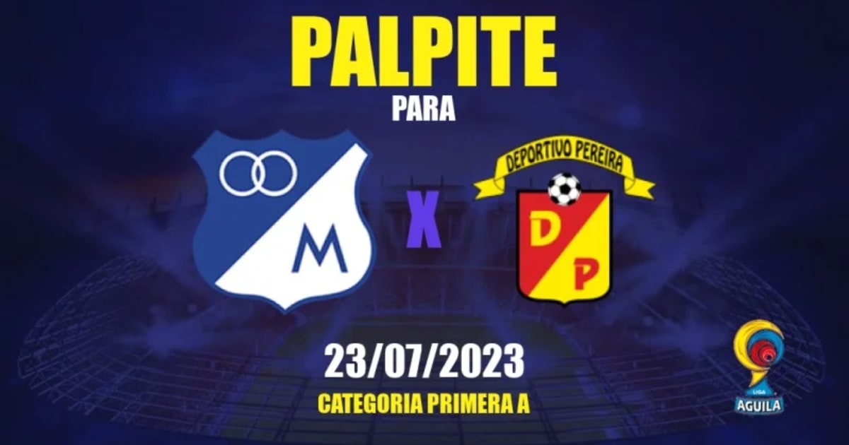 Palpite Millonarios x Deportivo Pereira: 22/07/2023 - Campeonato