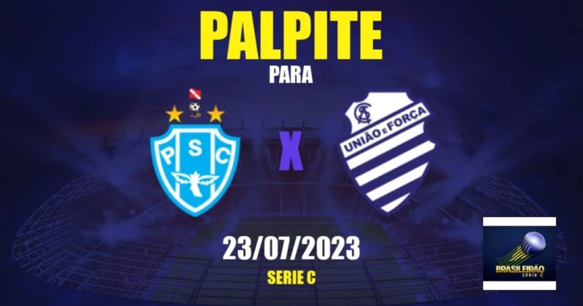 Palpite Paysandu x Pouso Alegre: 20/08/2023 - Brasileirão Série C