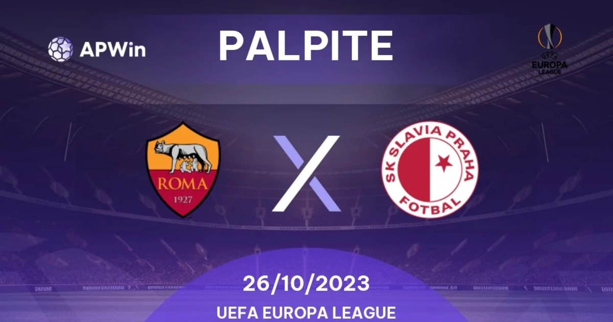 Palpite AS Roma x Slavia Praga x Liga Europa 26/10/2023