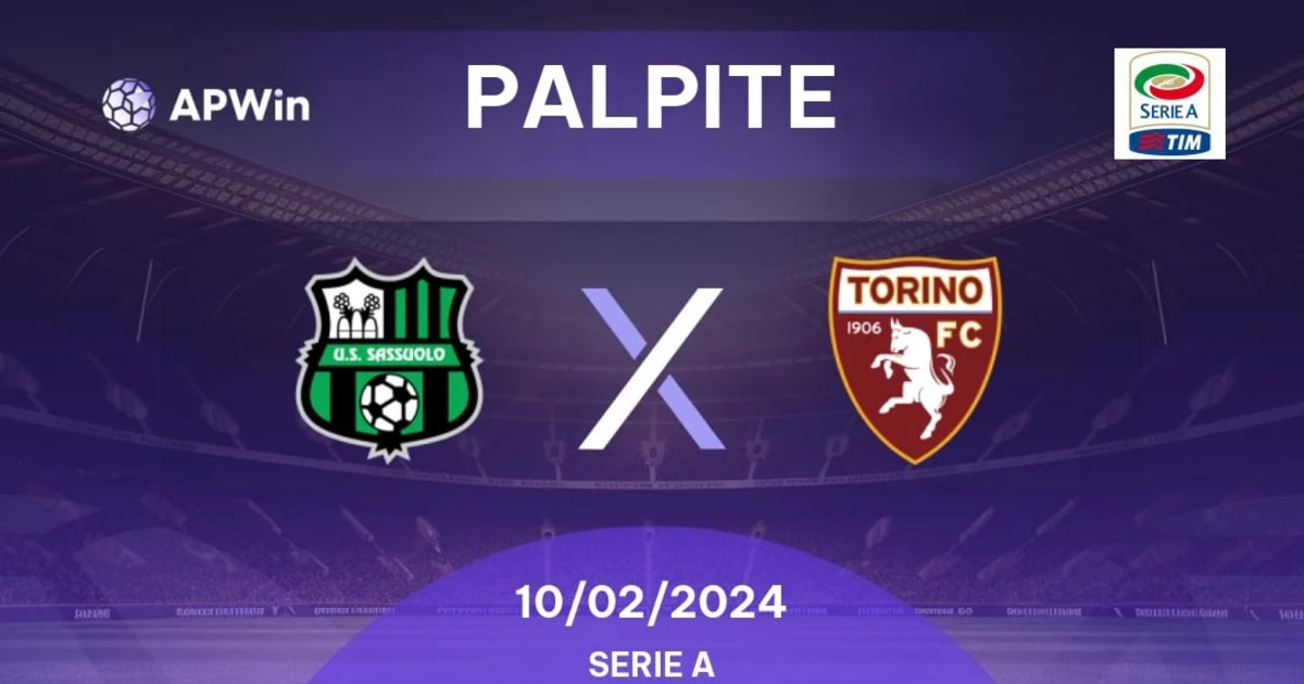 Sassuolo x Torino - Palpite pelo Campeonato Italiano - 3/4