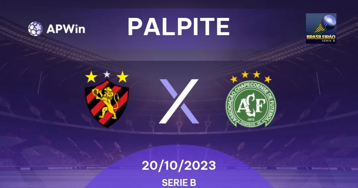 Sport Recife x Chapecoense: onde assistir ao vivo e online, horário,  escalação e mais da Série B