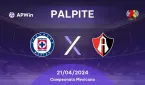 Palpite: Cruz Azul x Atlas - 21/04 - Liga MX