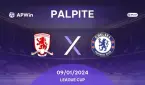 Palpite para Middlesbrough x Chelsea - EFL Cup - 09/01/2024 - Análise pré-jogo, horário e previsão de aposta