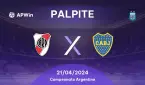 Palpite: River Plate x Boca Juniors - 21/04 - Campeonato Argentino