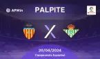 Palpite: Valencia x Bétis - 20/04