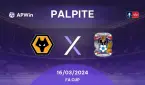 Palpite Wolverhampton x Coventry: 16/03/2024 - Copa da Inglaterra