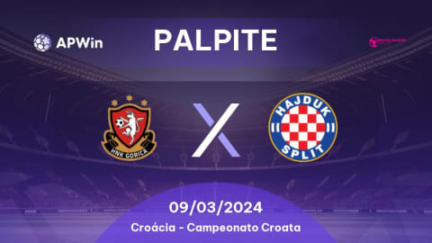 Palpite Gorica x Hajduk Split: 17/09/2023 - Campeonato Croata