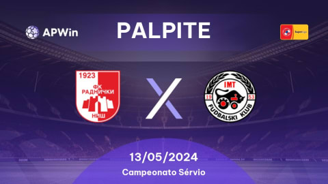 Palpite Radnički Niš x IMT Novi Beograd: 17/09/2023 - Campeonato Sérvio