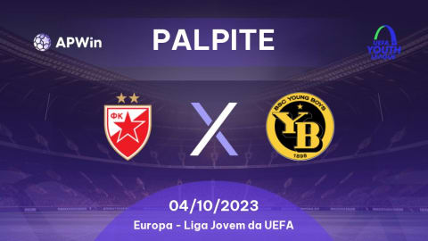 Palpite Crvena Zvezda Sub19 x Young Boys Sub19: 04/10/2023 - Liga Jovem da  UEFA