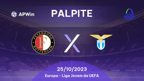 Palpite Feyenoord Sub 19 x Lazio Sub 19: 25/10/2023 - Liga Jovem da UEFA