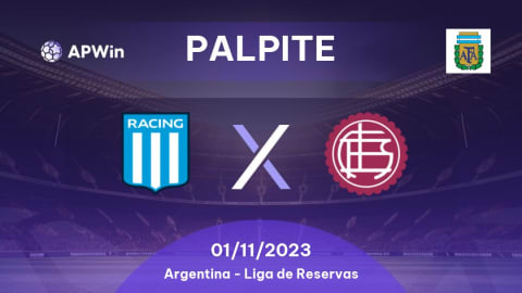 Racing Club Reserves vs Lanus Reserves Prognóstico, Odds e Dicas