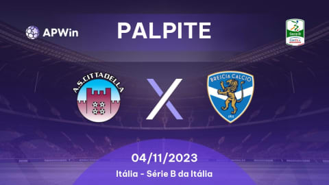 Palpite Cittadella x Brescia: 04/11/2023 - Série B da Itália