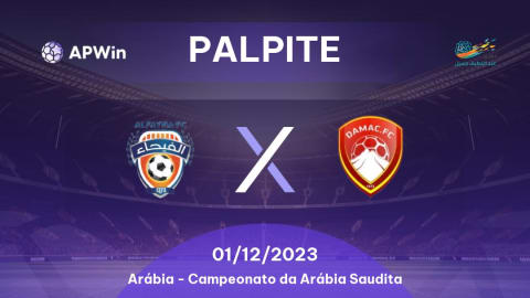 Al-Fayha x Damac 01/12/2023 na Liga Profissional Saudita 2023/24