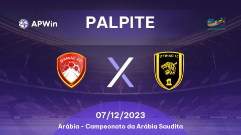 Palpite: Damac FC x Al Ittihad – Campeonato Saudita (Saudi Pro