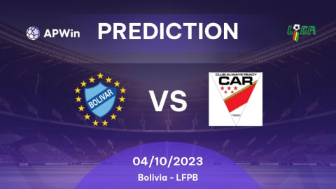 Prediction Bolívar vs Club Always Ready: 04/09/2022 - Bolivia - LFPB | APWin