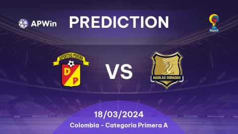 Prediction Deportivo Pereira vs Rionegro Águilas: 20/09/2022 - Colombia -  Categoria Primera A | APWin