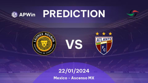 Prediction Leones Negros vs Atlante: 26/09/2022 - Mexico - Ascenso MX |  APWin