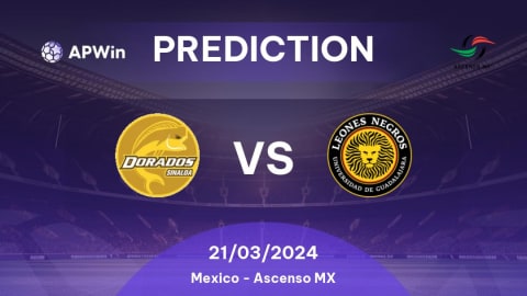 Prediction Dorados vs Leones Negros : 29/09/2022 - Mexico - Ascenso MX |  APWin