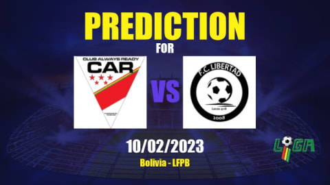 Prediction Club Always Ready vs Libertad: 10/02/2023 - Bolivia - LFPB |  APWin