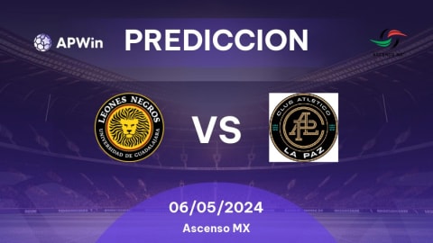 Pronóstico Leones Negros de la Universidad de Guadalajara vs CA La Paz |  APWin