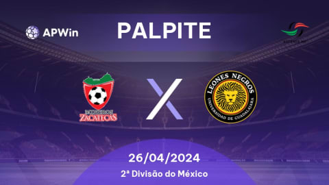 Palpite Mineros de Zacatecas x Leones Negros de la Universidad de  Guadalajara: 28/02/2023 - 2ª Divisão do México | APWin