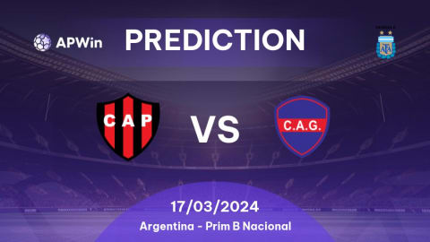Prediction Patronato vs Club Atlético Güemes: 25/03/2023 - Argentina - Prim  B Nacional | APWin