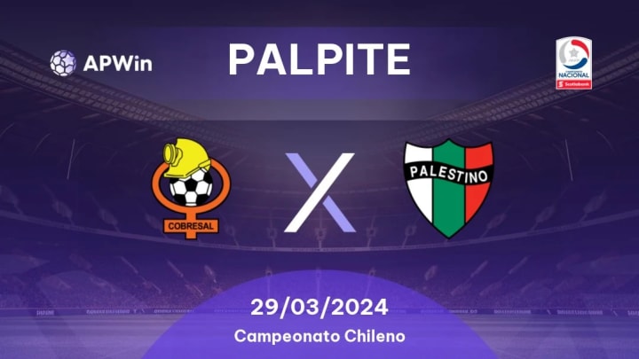 Palpite Cobresal x Palestino