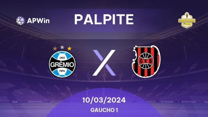 Palpite Grêmio x Brasil de Pelotas