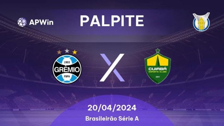 GRÊMIO X CUIABÁ, BRASILEIRÃO 2023 AO VIVO