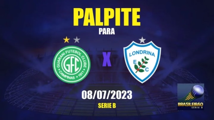 Londrina x Guarani: palpites, odds, onde assistir ao vivo