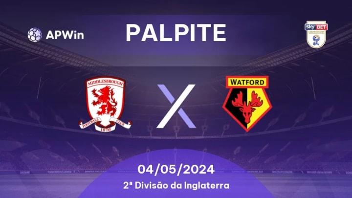 Palpite Middlesbrough x Watford