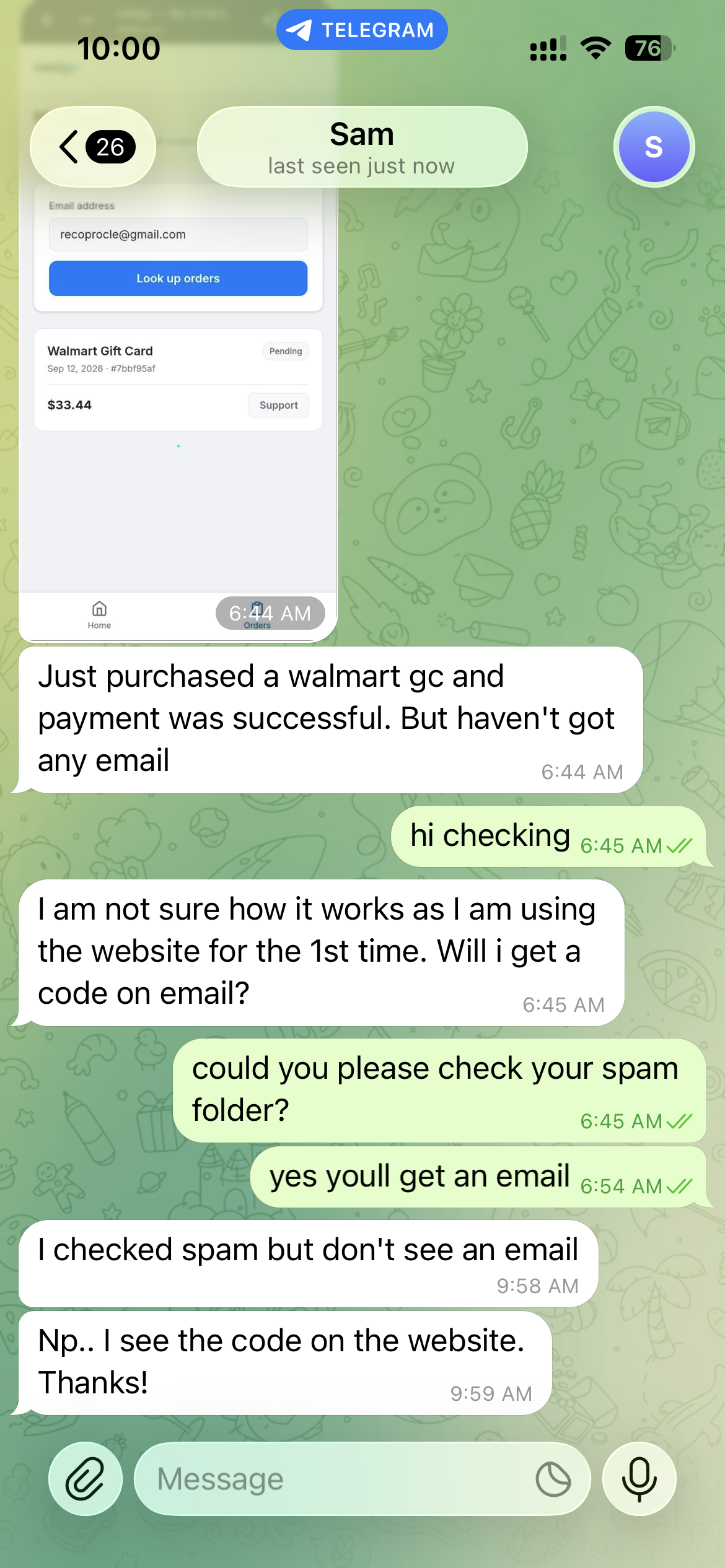 Walmart $43 code confirmed