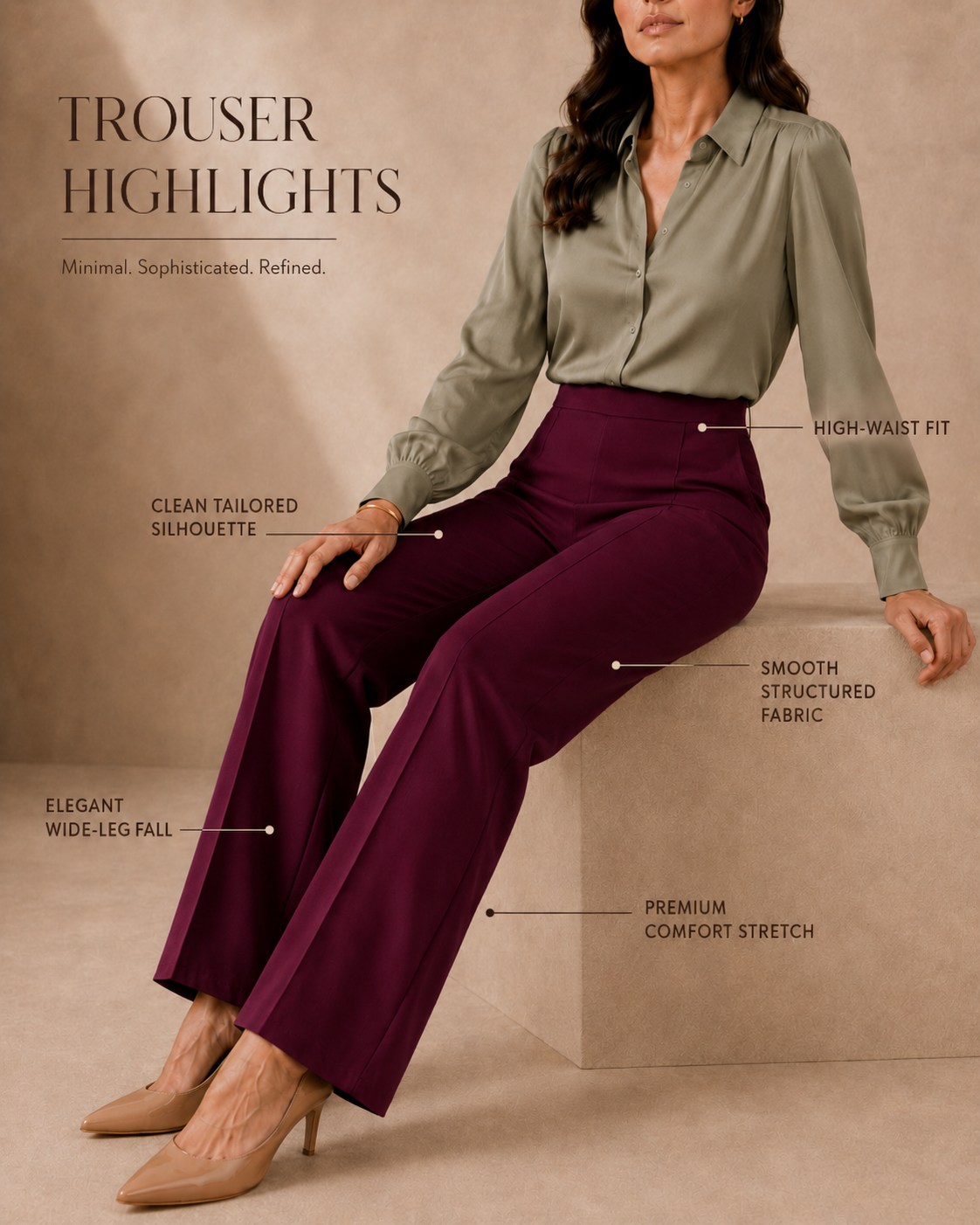 Maroon Trousers — view 6