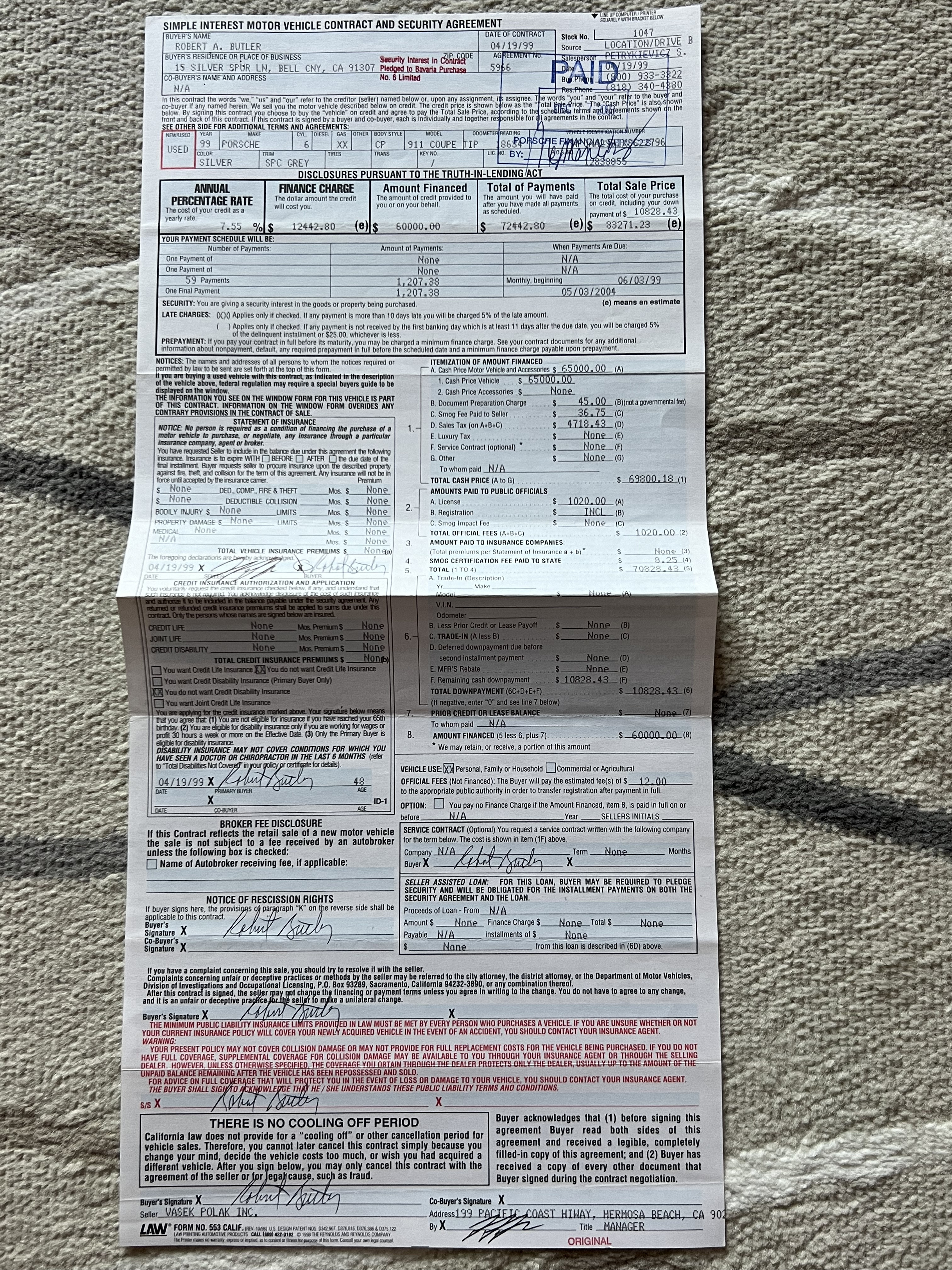 Porsche 996 Coupe photo 42