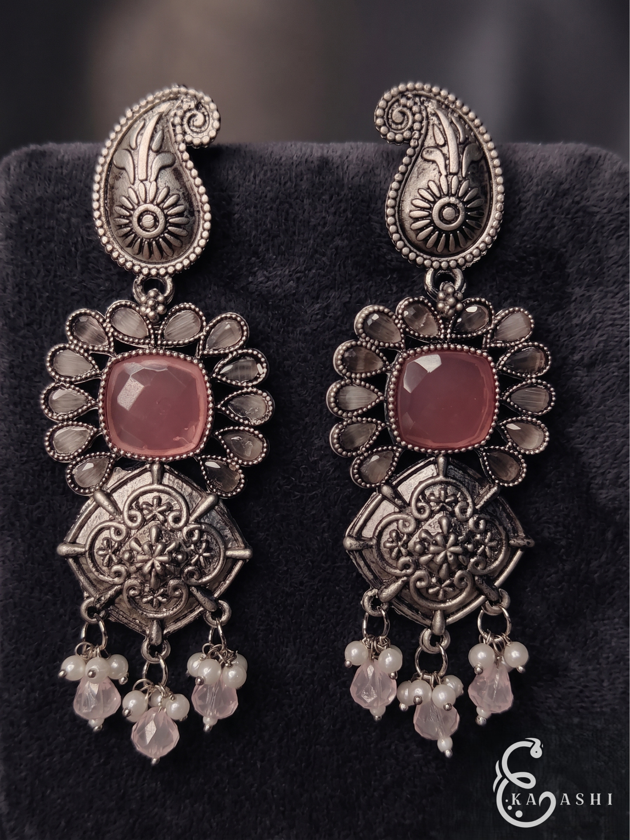 Ekaashi Rosy Paisley Drops