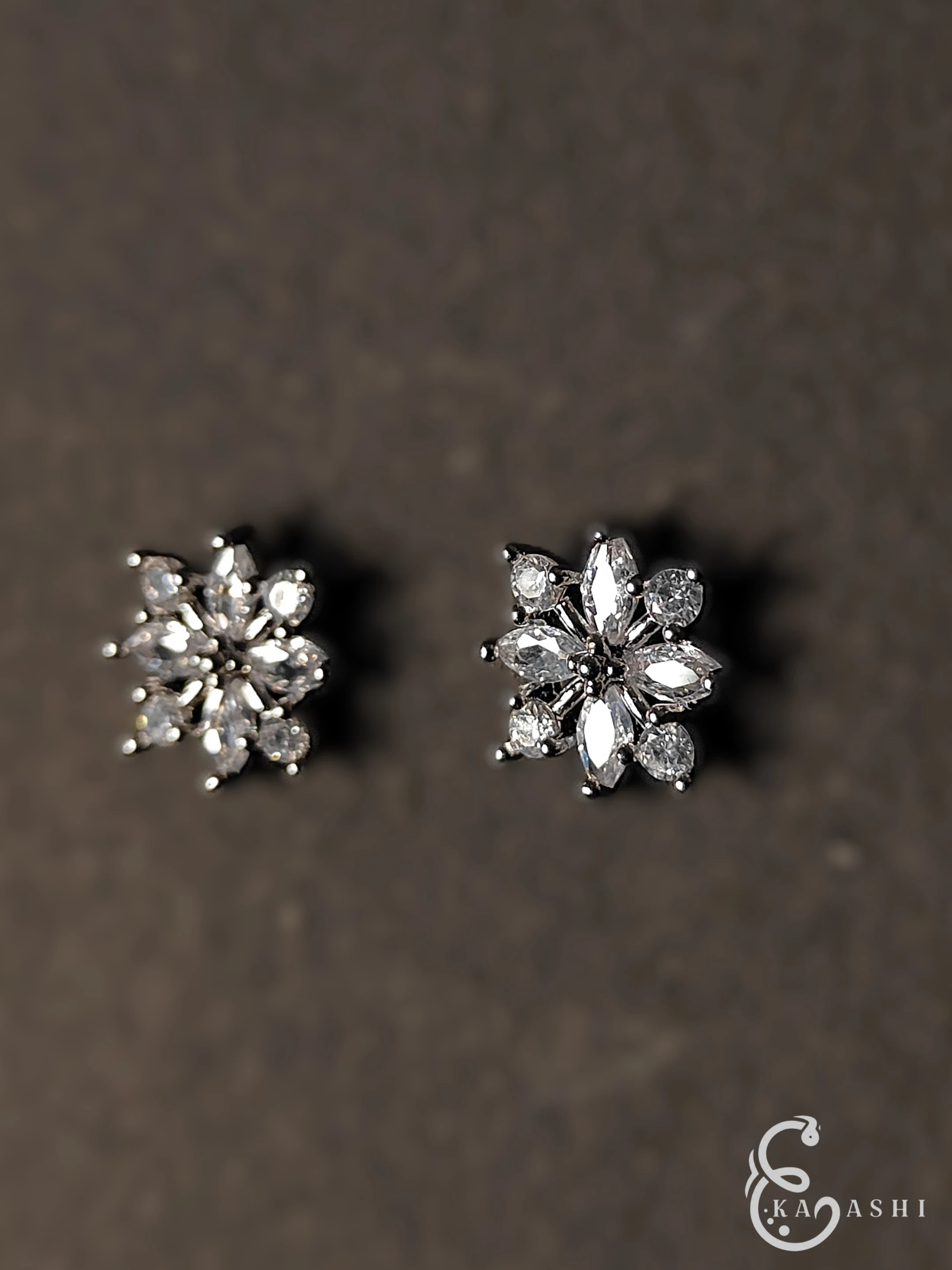 Ekaashi Crystal Bloom Studs