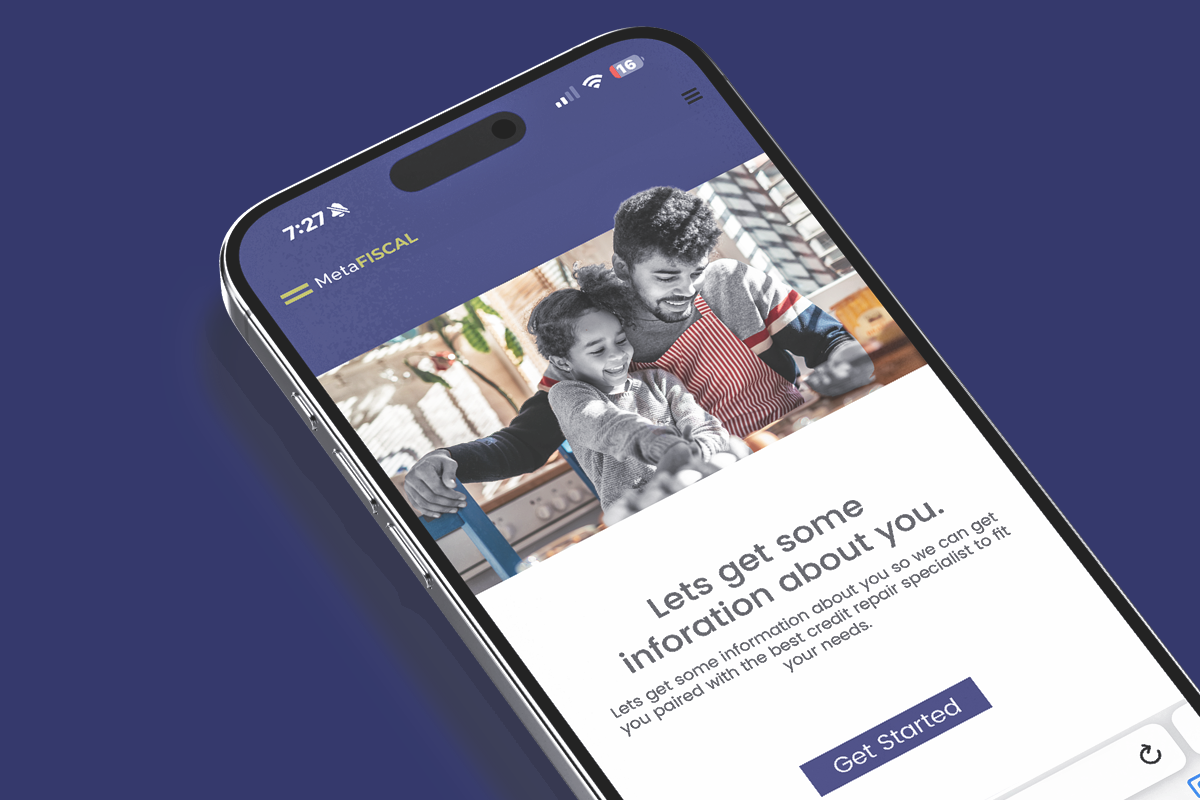 Step 1 — Click Get Started and complete the quick form